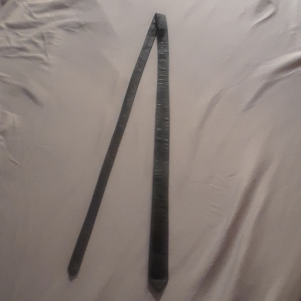 Genuine 1980s leather skinny tie